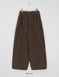 Nicory Banding String Corduroy Wide Pants
