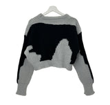 Cow crop knit