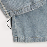 Terne Line Denim Parachute Pants