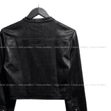 Saika Suede Cropped Rider Jacket