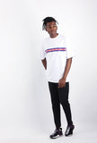 Heavy Overfit Wide 3 Color Line Logo