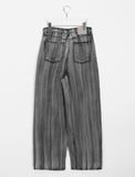 Sulky Summer Brush Black Blue Wide Denim Pants