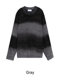 Heren gradient grunge knit