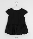 Ahidi Balloon Pumpkin Cap Sleeve Blouse