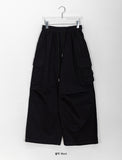 [BAON] Hipau Cotton Pintuck Pants