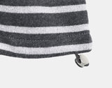 Gien Stripe Button Hooded T-shirt