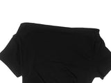 Libby Frill Shirring Off-Shoulder Short Sleeve T-Shirt
