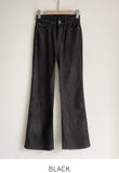 Corgette Brushed Span Bootcut Denim Pants