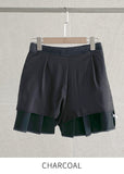 Laren Pleated Mini Skirt (Belt set)