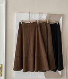 Cheshu Suede Flare Skirt