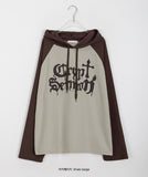 Govind Ribbed Color Matching Printed Hoodie