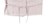 Larsen Flower Check Strap Lace Short Sleeve Shirt