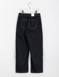 [unisex] Risch Pintuck Banding Stitch Denim Pants