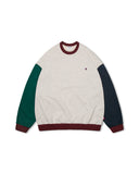 [AG] Multi Color Wappen Sweat Shirt