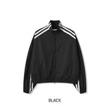 Tudi Diagonal Track Nylon Wind Jumper