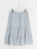 Saya Tiered Banding Midi Skirt