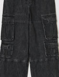 ADDED POCKET DENIM PANTS