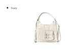 Kaon Two Belt Leather Big Shoulder Bag