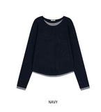 Rubins Layered Crop Knit