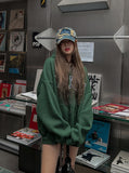 New York Embroidered Overfit Hoodie
