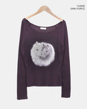 Hoa Vintage Hoals Print T-Shirt