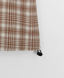 [unisex] Imeo Check Short Sleeve Hood Shirt