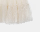 Bisso See-Through Dot Layered Tiered Skirt