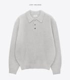 Pain Washable Collar Knit