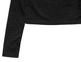 Nayu Ribbon Off Shoulder Cropped T-shirt