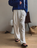 Etri Two-Tuck Banding Slacks