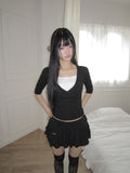 Leond Frill Mini Skirt