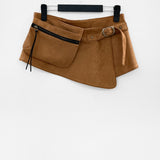 Tinu Suede Belt Wrap Skirt