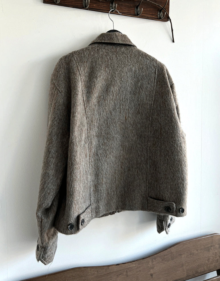 【COSYHARU】Mohair Moul Half Jacket COSYHARU (コシハル) - モヘアモールハーフジャケットクロップ