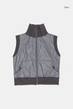 City leisure high-neck zip-up vest