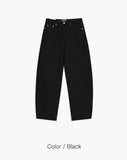 USA Cotton Curved Wide Pants