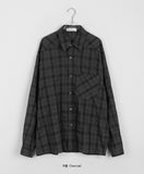 [unisex] Amiku Summer Over Check Shirt