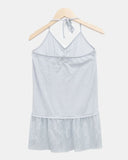 Haju Lace Layered Long Halter Sleeveless