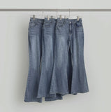 Cooling Hip Padded Low-Rise Stretch Summer Bootcut Denim Pants