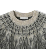 Misty Nordic Hair Knit