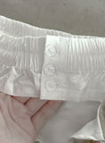 Double-waisted sagging mini skirt