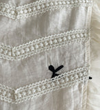 Huilin Ribbon Puff Blouse