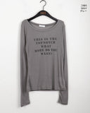 tiptoe loose fit see-through long-sleeved T-shirt