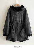 Lenu String Ecofur Mink Mustang Hood Zip-Up