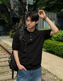 Three linen collar knit