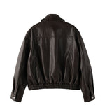 Mayden Crop Leather Jacket