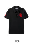Veil Horse Emblem Collared Short Sleeve Tee