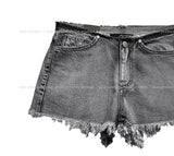 Cutting Waist Shorts Denim Pants