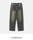Kaniz Washed Wide Denim Pants