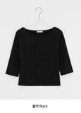 Chiri Boatneck Three Quarter Tee