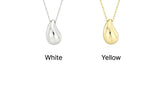Champagne Full Moon Big Bowl Long Necklace